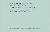 MONETARY HISTORY OF DENMARK Volume 6: Monetary History of Denmark 1990-2005 by Kim Abildgren with an