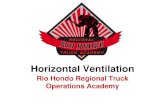 Horizontal Ventilation - Rio Hondo Truck Academy HORIZONTAL... · structure • Increased drain on the available water supply for firefighting tactics • Ice production in freezing