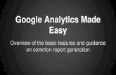 Google Analytics Made Easy - Digital Services Georgia...Google Analytics Interface Accounts, Settings, and Diagnostics Navigation Links Search Box Report Header Add Segments Graph