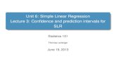 Unit 6: Simple Linear Regression Lecture 3: Confidence and ...tjl13/s101/slides/unit6lec3.pdf · Announcements Announcements Notes from HW: remember to check conditions and interpret