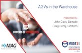 AGVs in the Warehouse · 2020. 3. 2. · Increasing process efficiency and improving business profitability AGVs are used in the factory, warehouse, distribution, or shipping areas