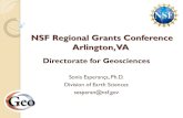 NSF Regional Grants Conference Arlington V, ADear Colleague Letter - NSF 12-121 Changes to the Directorate for Geosciences (GEO) Education and Diversity Programs for Fiscal Year 2013