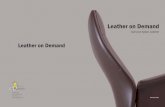 Leather on Demandleatherondemand.com/leather-on-demand-brochure.pdfGenuine Italian Leather PO Box 31379 Cincinnati OH 45231 877-263-5737 www. buzzseating.com Leather on Demand Leather