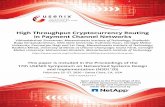High Throughput Cryptocurrency Routing in Payment Channel … · 2020. 2. 25. · This paper is include in the Proceedings o the 17th SENI ymposium on Networke ystems esign and mplementation