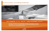 Consumer Lending School - Oklahoma Bankers Association · 2019. 7. 19. · Accommodations The Oklahoma Bankers Association has a block of rooms available at the Courtyard by Marriott