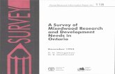 A SurYey of Mixedwbod Reseqrch qnd Deyelopmenl …Canadian Cataloguing in Publication Data Weingartner, D. H. (David H.) A suruey of mixedwood research and development needs in Ontario.
