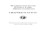 CHAPTER 51-11 WAC - WSU Energy Program WSEC 2nd edition.pdfii PREFACE Authority: The Washington State Energy Code (Chapter 51-11 WAC) is adopted by the Washington State Building Code
