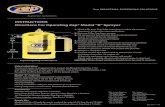 INSTRUCTIONS Directions For Operating Zep® Model “B” Sprayer · ZDL 300-17 • 7/11 Zep INDUSTRIAL DISPENSING SOLUTIONS INSTRUCTIONS Directions For Operating Zep® Model “B”