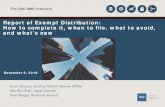 SME Institute Seminar: Report of Exempt Distribution: How to … · 2019. 8. 14. · The OSC SME Institute. Report of Exempt Distribution: How to complete it, when to file, what to