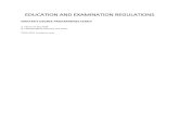 EDUCATION AND EXAMINATION REGULATIONS · 2 days ago · degree programme to be recorded in the Education and Examination Regulations (EER (Dutch: OER)). In accordance with Section