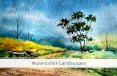 Watercolor Landscapes ... watercolor landscape painting based on a photo reference of your choice â€¢You