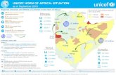UNICEF HORN OF AFRICA: SITUATION · 2018. 10. 22. · Regional Situation and Needs of Children in the Horn of Africa* Kenya 85,105 3.5 mil lion 1 mill ion 1.5 mill ion 3million Somalia