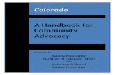 Suicide Prevention Coalition of Colorado · Web viewSuicide Prevention Coalition of Colorado | PO Box 440311 | Aurora, CO 80044-0311 | 720-352-7505 | Colorado A Handbook for Community