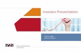 Investor Presentation - TSKB · 2018. 2. 16. · Investor Presentation 2017YE –BRSA Bank only Results. Key Highlights Privately owned Development and Investment Bank Integrated