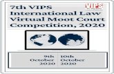 MESSAGE FROM THE CHAIRMAN, VIPS · 2020. 6. 24. · Moot Court Competition, (hereinafter referred to as 7th VIPS Virtual IMC 2020) from 9th-10th October, 2020. The moot court problem