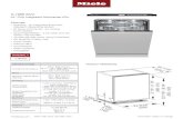 Miele - G 7966 SCVi 24” Fully Integrated Dishwasher K2o … · 8mieleusa.com Miele Help Desk: 800.999.1360 *Information subject to change PRODUCT DIMENSIONS G 7966 SCVi 24” Fully