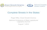 Complete Streets in the States · 2012. 8. 24. · Complete Streets Resources •Fact sheets, photos, brochures •Policy tracking & examples •Information on technical assistance