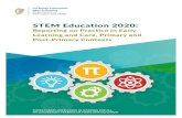 STEM Education 2020 · helps to demonstrate how STEM learning can be fostered across the primary curriculum in a way that promotes creativity and integrated STEM learning. The primary