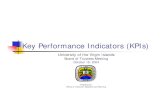Key Performance Indicators (KPIs) · 2020. 7. 21. · Presentation Cycle for KPIs June Meeting “Academic Year in Review ... Kentucky State University -#19 2,306. 8 Student Credit