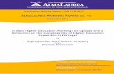ALMALAUREA WORKING PAPERS no. 14 · elite of young individuals towards one directed to a very significant share of the country’s young population. It is in this sense that the term