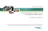 Sage SalesLogix v7 - Empath-e...Sage SalesLogix v7.2 Product Bulletin August 2007 All information contained within this Sage SalesLogix bulletin is considered confidential and proprietary