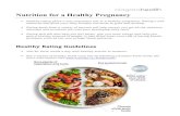 Nutrition for a Healthy Preg Nutrition for a Healthy Pregnancy Healthy eating plays a very important