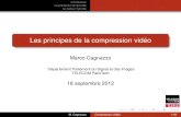 Les principes de la compression vid o...2012/09/04  · compensation M. Cagnazzo Compression vidéo 28/40 Introduction La prédiction temporelle Le codeur hybride DPCM Conditional