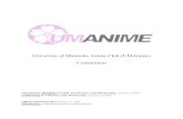University of Manitoba Anime Club (UMAnime) …University of Manitoba Anime Club (UMAnime) Constitution Submitted for REVIEW to UMSU & UMAnime Club Membership: January 3, 2019 APPROVED