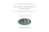 Spending Affordability Committee · 2018. 12. 31. · 2017 Spending Affordability Committee Report of 2.0%, but alternate measures of the labor market suggest the increase is closer