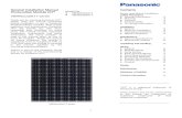 General Installation Manual for SANYO HIT Photovoltaic Modules€¦ · Solar Module Mounting Structure Rail Clamp Clamp Solar Module Mounting Structure Rail