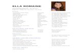 Ella Romaine resume 2019€¦ · Musical Review of Les Mis Eponine St. Augustine High School Junie B Jones May Limelight Theatre Disney Musical Theatre Principal Disney Performing