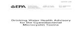 Drinking Water Health Advisory for the …...Drinking Water Health Advisory for the Cyanobacterial Microcystin Toxins Prepared by: U.S. Environmental Protection Agency Office of Water