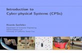 Introduction to Cyber-physical Systems (CPSs)disc-cps15.imtlucca.it/pdf/Sanfelice_Intro.pdf · Modeling Cyber-Physical Systems Frameworks for modeling of CPSs include not an exhaustive