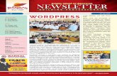 BANSAL GROUP OF INSTITUTES NEWSLETTER · cost to sign up for WordPress or to use the service. It is even free to publish a custom website or blog at the wordpress.com domain (such