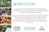 Assessment of Learning Gains from Educational Animations ... · University of Maradi, Niger. Presentation prepared for 2017 Feed the Future Legume Innovation Lab Grain Legume Research