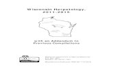 Wisconsin Herpetology, 2011-2015dnr.wi.gov/files/PDF/pubs/ss/SS1173.pdfWisconsin Herpetology, 2011-2015 with an Addendum to Previous Compilations Wisconsin Department of Natural Resources