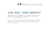 THE BBC AND BREXIT - News-Watchnews-watch.co.uk/wp-content/uploads/2018/04/News-watch-Survey-… · Chris Morris, Presenter 4,796 46% BBC Announcers/Staff 337 3% Guest Contributors