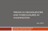 TRENDS IN DELINQUENCIES AND FORECLOSURES IN … · 2013. 5. 26. · Develop service delivery and resources for families who go through foreclosure Rental housing assistance Credit