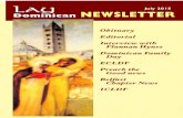 LAY July 2015 Dominican NEWSLETTER · staff of Newbridge College his dedication to his profession a s a teacher, his c ommitment t o building up a first class library, his encourage-ment