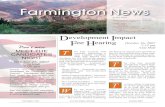 Farmington News · 2016. 5. 23. · Plan and Impact Fee Analysis for the following impact fees ... Fire Capital Facilities - Assessed on new residential and non-resi-dential development.