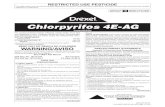 Chlorpyrifos 4E-AG...CHLORPYRIFOS 4E-AG Page 3 of 23 Observe the following precautions when spraying this product adjacent to permanent bodies of water such as rivers, natural ponds,