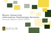 Baylor University Information Technology Services · 276 Printers 103 iPads 414 iPhones. Networked Printers. Windows Laptops/ Notebooks Tablets. Windows Desktops. Mac ... ID Card