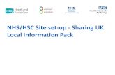 NHS/HSC Site set-up - Sharing UK Local Information … HSC...HSC organisations set up research studies This; •Maintains compatible systems across the UK •Supports cross border