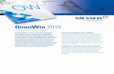 OmniWin 2019 - Messer Cutting Systems · 2019. 8. 2. · OmniWin . 2019. 5. OmniWin 2019 . also allows individual modifications to the technology of single nested parts, which can