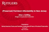 (Preserved) Farmland Affordability in New Jersey...2010 Survey of PDR Program Administrators New Jersey and Maryland Approximately 50% of administrators agreed that, in the decade