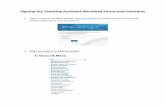 Signing the Teaching Assistant Workload Forms and Contracts€¦ · Go to: TA Menu – Union Agreement You must click on “Agree” once per academic year to acknowledge becoming