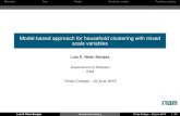 Model-based approach for household clustering with mixed ...allman.rhon.itam.mx/~lnieto/index_archivos/Trinity2018.pdf · Model-based approach for household clustering with mixed