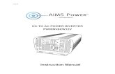 DC TO AC POWER INVERTER PWRINV8KW12V May... · V 2.0 Introduction The AIMS Power inverter 8000 Watt inverter are the most advanced line of mobile DC to AC power systems available.