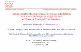 Fundamental Mechanisms, Predictive Modeling, and Novel … · 2019. 12. 12. · The Ohio State University MURI 2nd Annual Review Meeting November 9-10, 2011 Columbus, OH. The Ohio