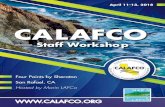 CALAFCO...CALAFCO Staff Workshop: April 11-13, 2018 AGENDA LAFCO 101 – (Napa III)This informative presentation is intended to assist staff members who may be new to LAFCo and the